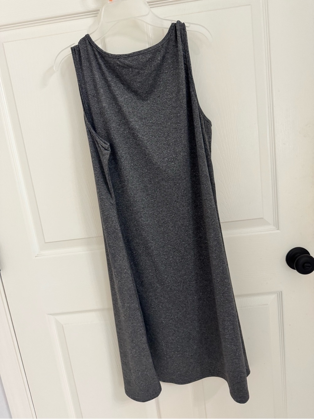 Green Moth Graphic Tank dress with Orange Floral Accents - Picture 5 of 5